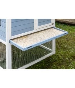 Dehner XXL Nagerheim Happy Home Funny, Hellblau, Ca. B170/H120/T99 Cm -Garten & Außenbereich 6896997 WE DE 006 DehnerMarkenqualitaetKaninchenstallFlocke