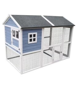 Dehner XXL Nagerheim Happy Home Funny, Hellblau, Ca. B170/H120/T99 Cm