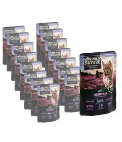 Dehner Wild Nature Nassfutter Für Katzen Heidetal Adult, Kaninchen & Huhn, 16 X 85 G