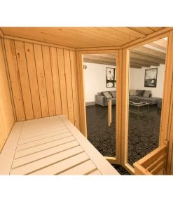 Weka Ecksauna Varberg Mit Glastür Und Fenster -Garten & Außenbereich 6914261 WE DE 001 WekaEcksaunaVarbergmitGlastuerundFenster