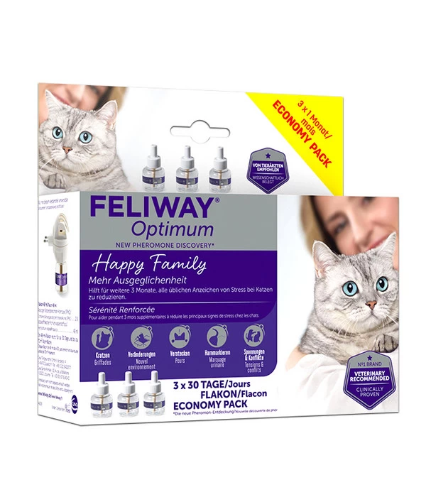 FELIWAY® Optimum Nachfüllflakon, 3er Set