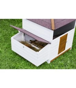 Dehner Hühnerstall Florenz, Weiß/braun, Ca. B122,3/H120,7/T91,7 Cm -Garten & Außenbereich 6919625 6919609 WE MO 004 DehnerMarkenqualitaetHuehnerstallFlorenzFreigehege