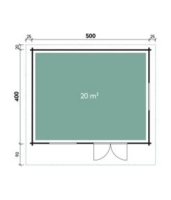 Wolff Finnhaus Gartenhaus Nordkap 44-M -Garten & Außenbereich 6930341 WE DE 001 FinnhausBBHNordkap