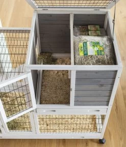 Dehner Lieblinge Nagerheim Janus, Ca. B120/H105/T60 Cm -Garten & Außenbereich 6932420 WE DE 004 DehnerLieblingeRollbarerIndoorkaefigJanus