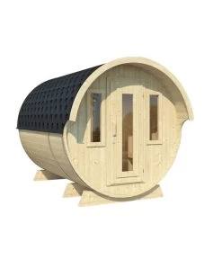 Wolff Finnhaus Saunafass 330 De Luxe Bausatz, Ca. B235/H242/T280 Cm