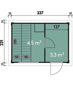 Wolff Finnhaus Saunahaus Basic Melina 40 -Garten & Außenbereich 6934327 WE DE 001 FinnhausSaunahausBasicMelina