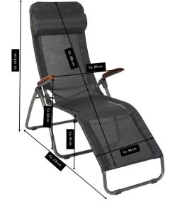 Sungörl Bäderliege Dreamliner Amazing Deluxe, Ca. B69/H118/T176 Cm -Garten & Außenbereich 6935183 WE DE 001 BaederliegeDEamlAmazing