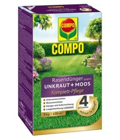 COMPO Floranid® Rasendünger Gegen Unkraut + Moos 4in1