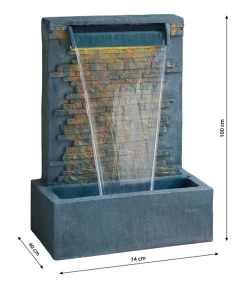 Ubbink Acqua Arte Polyresin-Standbrunnen Filaga Mit Wasserfall, Ca. H100 Cm 5 Ubbink Acqua Arte Polyresin-Standbrunnen Filaga Mit Wasserfall, Ca. H100 Cm -Garten & Außenbereich 6944615 WE BG 001 PolyresinStandbrunnenFilaga