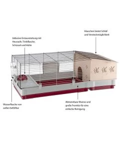Ferplast Nagerheim Krolik 140 Plus, Ca. B142/H50/T60 Cm 17 Ferplast Nagerheim Krolik 140 Plus, Ca. B142/H50/T60 Cm -Garten & Außenbereich 6953194 WE IG 003 FerplastNagerKKrolik140plus