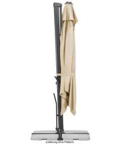 Schneider Ampelschirm Rhodos Smart, Quadratisch, Ca. B300/T300 Cm -Garten & Außenbereich 6953384 WE FS 004 SchneiderAmpelschirmRhodosSmartnatur
