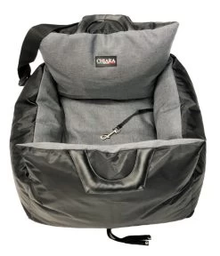 CHIARA® Hunde-Autotasche, Schwarz, Ca. B49/H37/T47 Cm