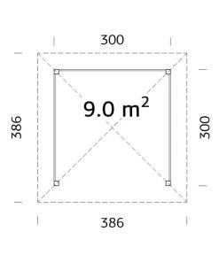 Palmako Pavillon Betty, Ca. B386/H323/T386 Cm -Garten & Außenbereich 6977128 WE BG 001 PalmakoPavillonBetty