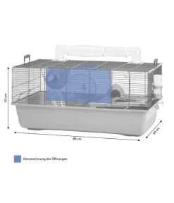 SAVIC Nagerheim Sky Metro, Blau, Ca. B80/H50/T50 Cm -Garten & Außenbereich 6980668 WE BG 001 SavicNKHamsterSky1