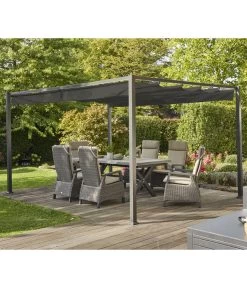 Siena Garden Sonnendach Sky, Anthrazit, Ca. B400/T300 Cm -Garten & Außenbereich 6987796 WE MO 001 SienaGardenSonnendachSky