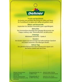 Sommerbirne 'Gute Luise' -Garten & Außenbereich 7658578 SommerbirneGuteLuise Etikett 2